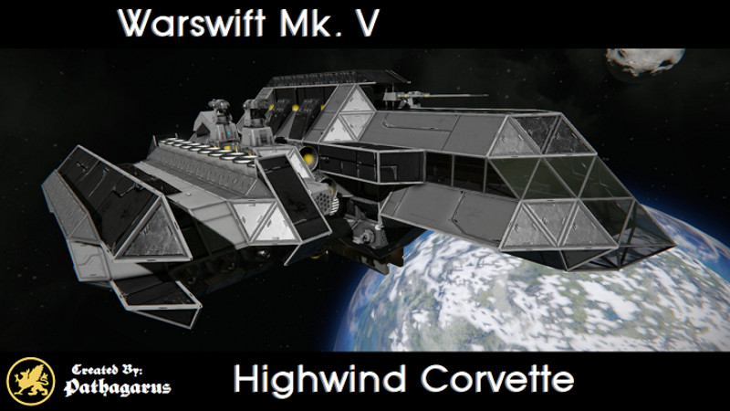 Space Engineers Warswift Mk V Highwind Corvette V 1 0 0 Blueprint