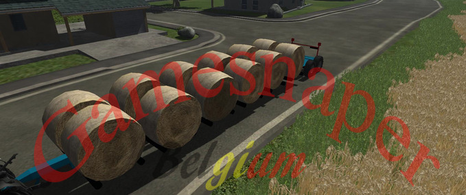 Ballentransport Rundballen-Trailer Landwirtschafts Simulator mod