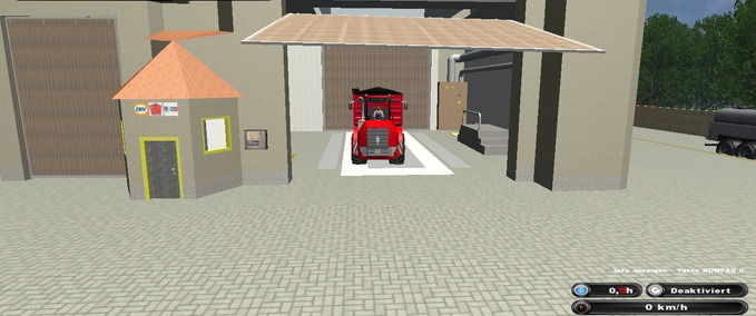 Gebäude mit Funktion Waschhalle mit Tankstelle Landwirtschafts Simulator mod