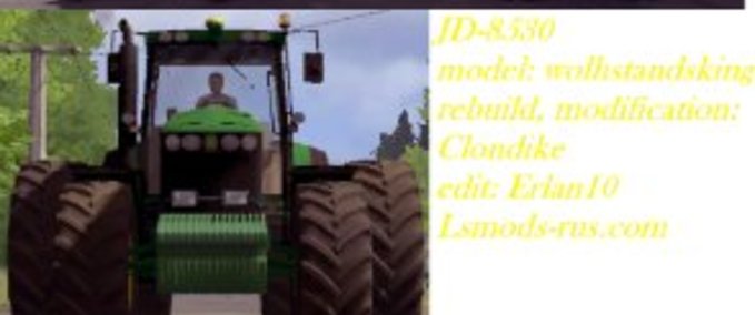 8000er John Deere 8530  Landwirtschafts Simulator mod