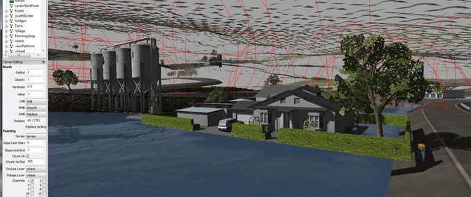 Maps Sampelmodmap in vierfacher Größe für den Mapbau Landwirtschafts Simulator mod
