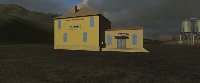 Gebäude Post mit Paketdienst Landwirtschafts Simulator mod