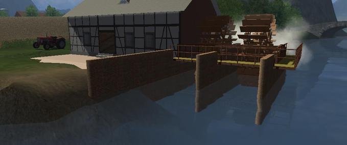 Gebäude mit Funktion Wassermühle (Spreewehrmühle)  Landwirtschafts Simulator mod