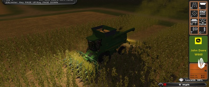 Schneidwerke & Schneidwerkswagen John Deere W660 animierter Maispflücker Landwirtschafts Simulator mod