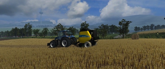 Pressen NH RB6090 RB Landwirtschafts Simulator mod