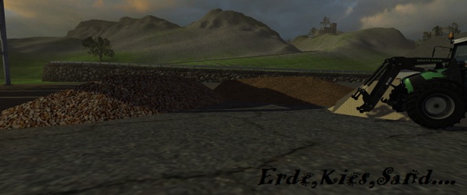 Objekte Kies, Sand, Erde .. Deko-Pack Landwirtschafts Simulator mod