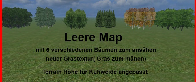 Maps Empty map with trees /new grass texture Landwirtschafts Simulator mod