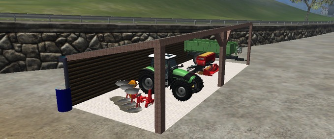 Gebäude Unterstand aus Holz Landwirtschafts Simulator mod