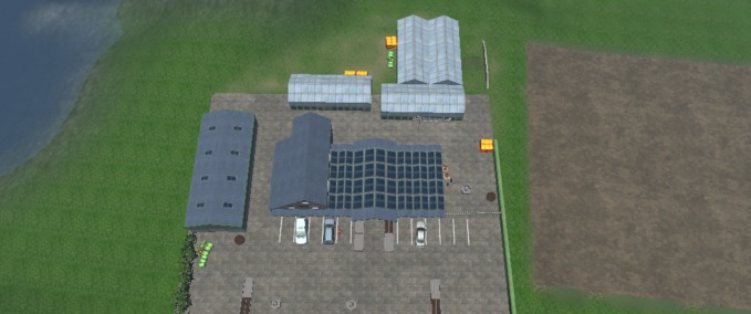 Gebäude mit Funktion Gatencenter mit Trigger - komplettes Object Landwirtschafts Simulator mod