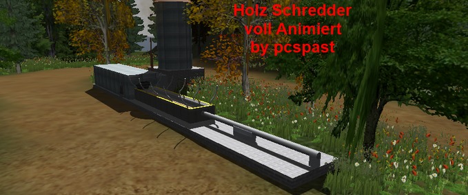 Gebäude mit Funktion Holz Schredder voll animiert Landwirtschafts Simulator mod