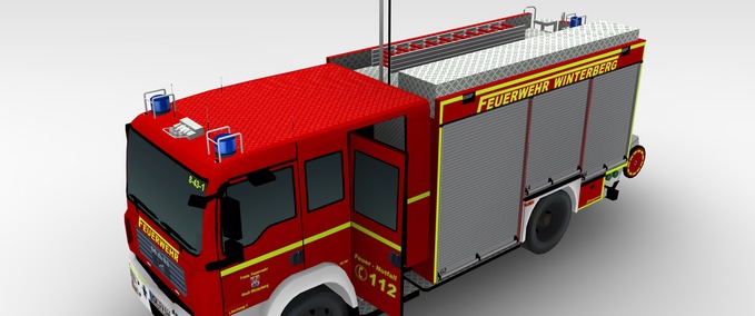 Feuerwehr HLF 20/16 - Hilfeleistungslöschgruppenfahrzeug - Florian Sauerland 8-43-1 Landwirtschafts Simulator mod