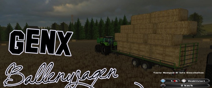 Ballentransport GX Rundballen Transporter  Landwirtschafts Simulator mod