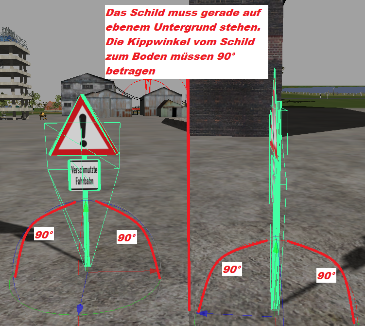 Umfahrbare road signs - Thumbnail 1