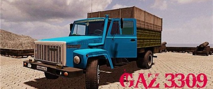 MAZ & Kamaz & Gaz GAZ 3309 Landwirtschafts Simulator mod