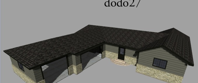 Gebäude house + garage  Landwirtschafts Simulator mod