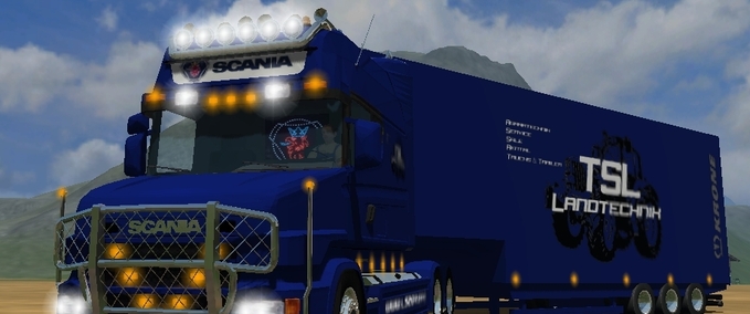 Scania Scania T164-Longline TSL + Trailer Pack Landwirtschafts Simulator mod