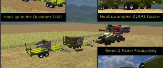 Pressen Claas Square Bale Stacker Landwirtschafts Simulator mod