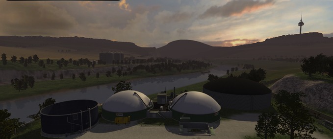 Gebäude mit Funktion BGA Riverside mit DLC2BGA Landwirtschafts Simulator mod