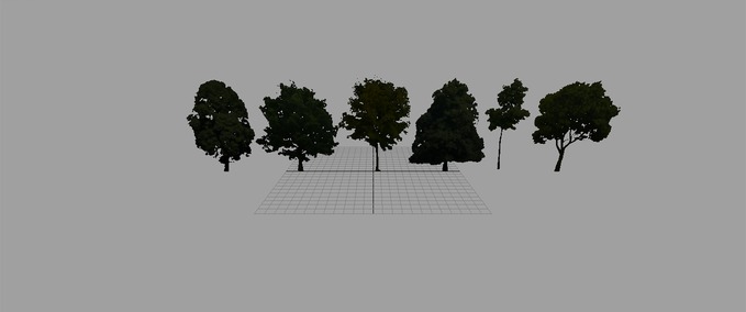 Objekte lowpoly bäume Landwirtschafts Simulator mod