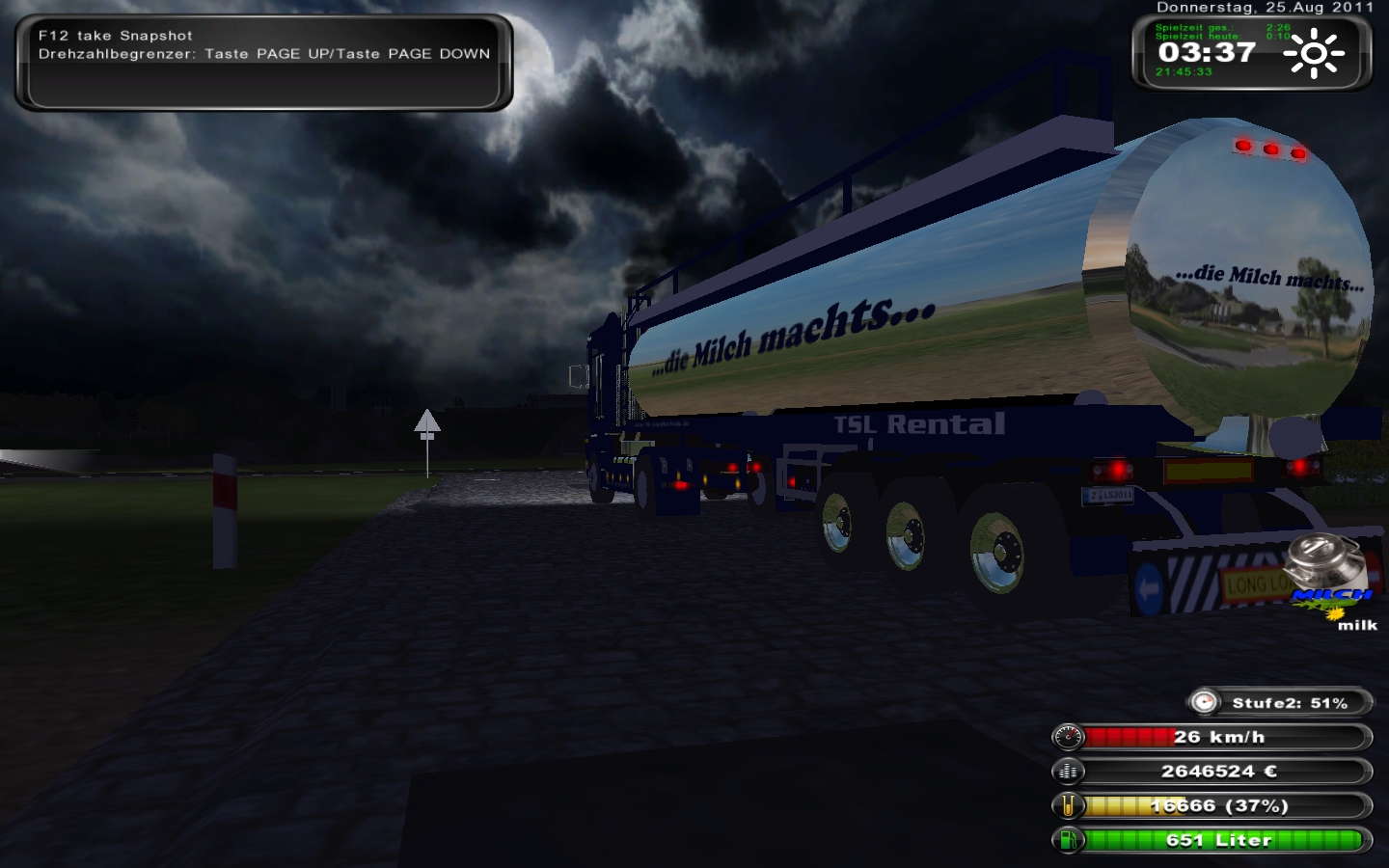 TSL Renault Magnum + Milk Trailer - Thumbnail 1