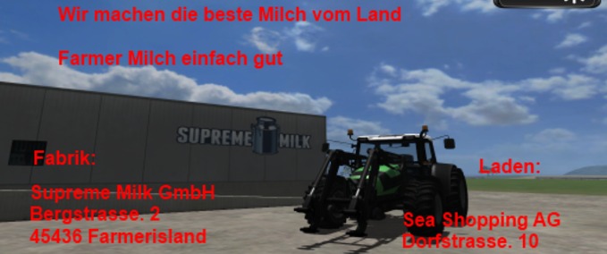 Sonstige Anhänger Milch Werbewagen Landwirtschafts Simulator mod