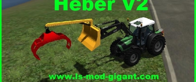 Frontlader Heber für die Baumstamm Zange Landwirtschafts Simulator mod