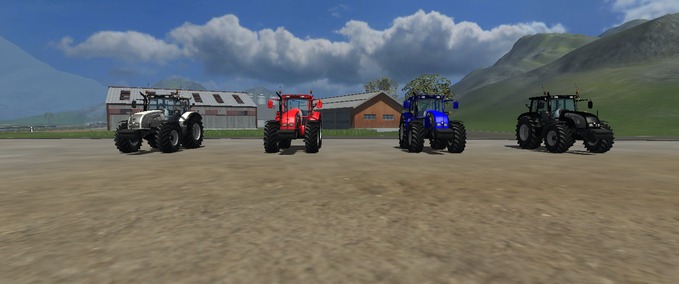 Valtra ValtraT162 Blau Rot Schwarz Silber Landwirtschafts Simulator mod