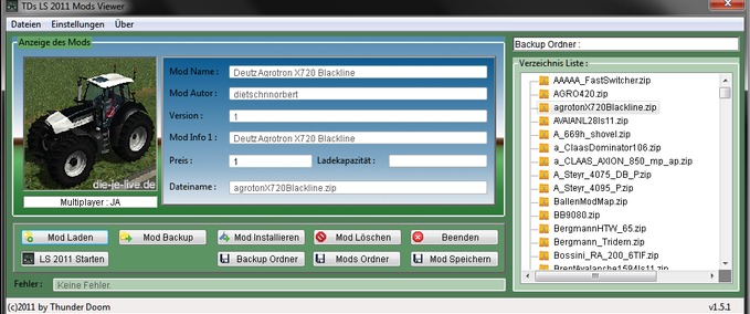 Tools TDs LS2011 Mod Viewer Landwirtschafts Simulator mod