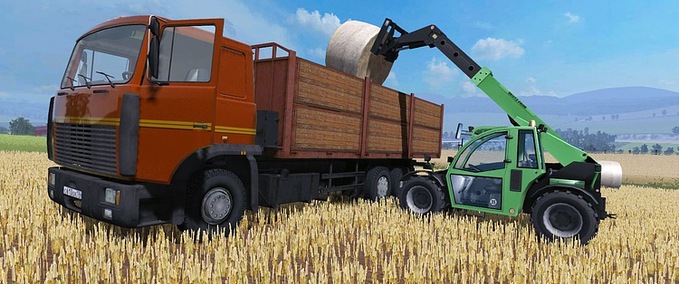 MAZ & Kamaz & Gaz MAZ-6303 & Trailer Landwirtschafts Simulator mod