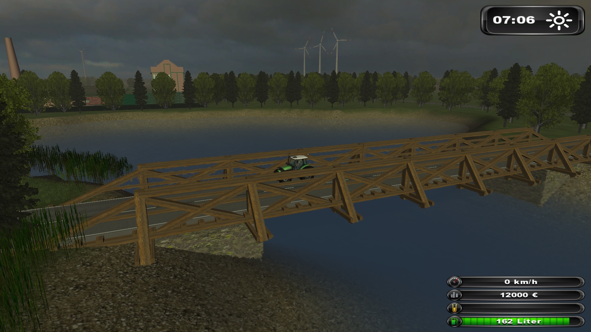 Beautiful old wooden bridge - Thumbnail 1