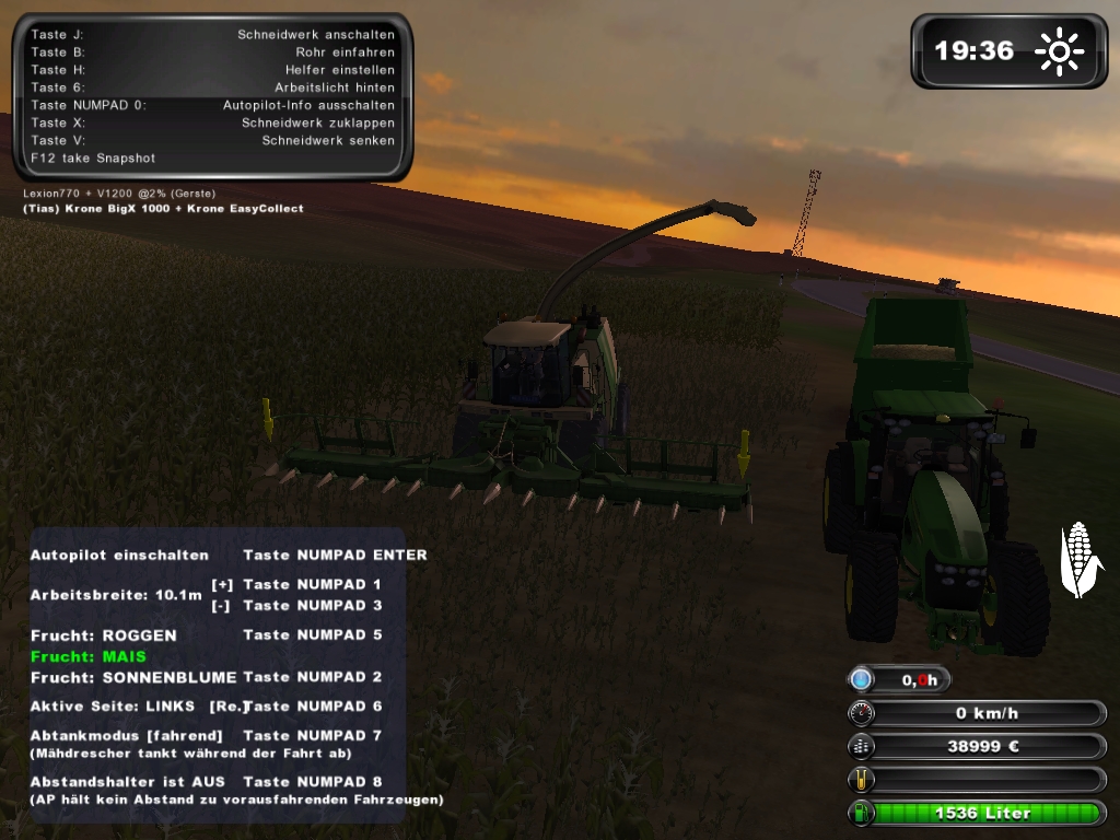 KroneBigx1000W mit AP - Thumbnail 1