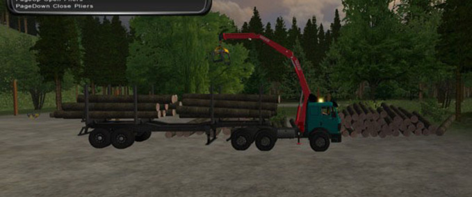 Mercedes Benz Mercedes 3 achs Holz Landwirtschafts Simulator mod