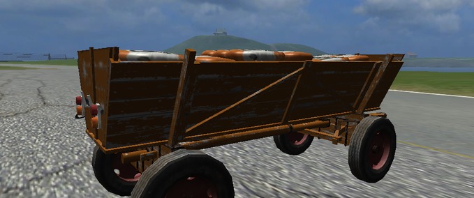 Sonstige Anhänger Saatgut Holzwagen Landwirtschafts Simulator mod