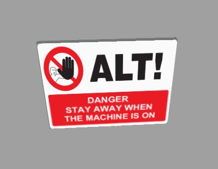 warning sign worching machine - Thumbnail 1