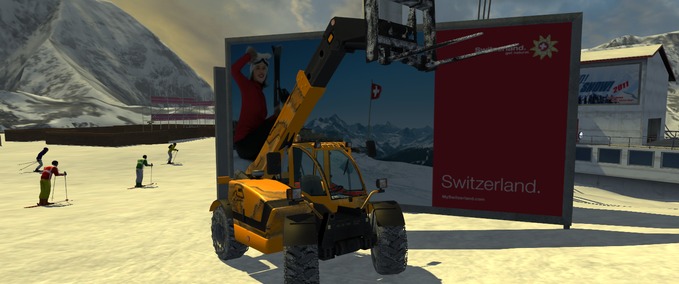 Sonstiges Deutz Agrovector mit Ballengabel Skiregion Simulator mod
