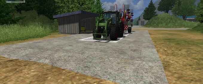 Gebäude Waschplatte mit Unterstand Landwirtschafts Simulator mod