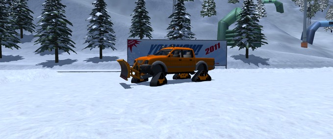 Räumdienst MITSUBISHI L200 Schnee Truck Skiregion Simulator mod