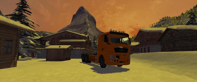 Räumdienst MAN Räum LKW mit Wechselbrücke Skiregion Simulator mod