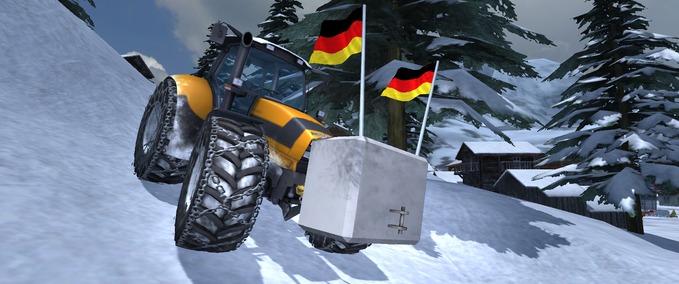 Cement Weight with Germany Flags and Attacher Mod Image