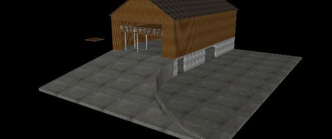 Gebäude mit Funktion Storage Barn with working bale elevator Landwirtschafts Simulator mod