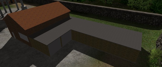 Gebäude mit Funktion Landhaus mit Stellplätze Landwirtschafts Simulator mod