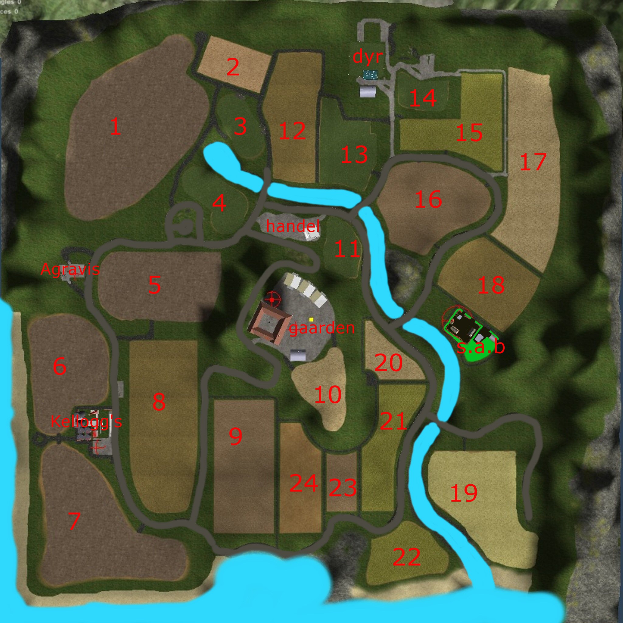 Thagaard Map - Thumbnail 1