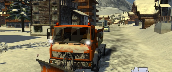 Räumdienst Mercedes Benz 1520 Winterdienst Skiregion Simulator mod