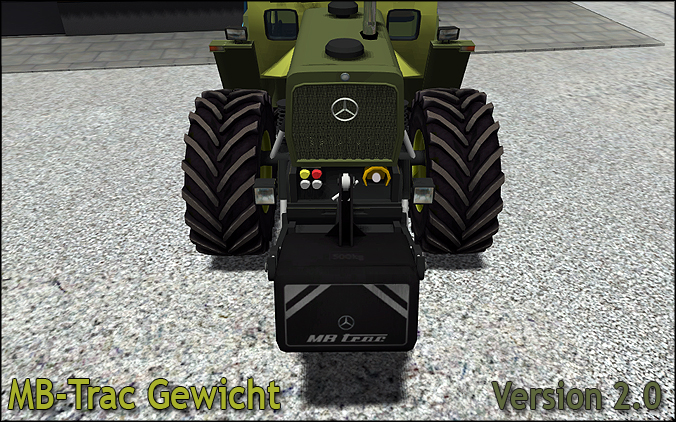 MB Trac Gewicht 500kg - Thumbnail 1