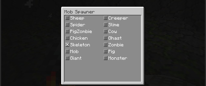 Adventure Spawner GUI Minecraft mod