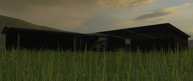 Gebäude Halle mit Tankstelle Landwirtschafts Simulator mod