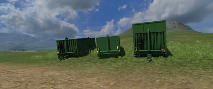 Container & Mulden Krassort Feldrandcontainer 50m³,65m³ und 40m³ Landwirtschafts Simulator mod
