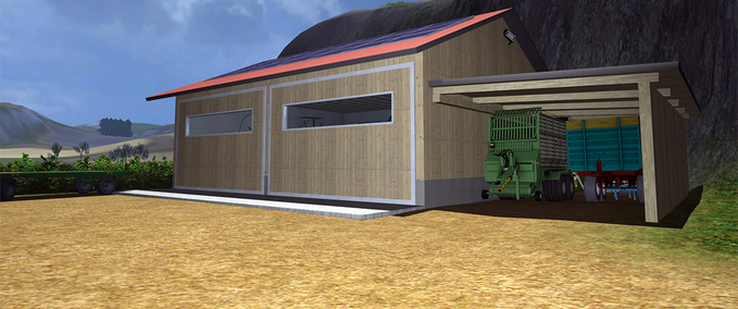 Gebäude mit Funktion Maschinenhalle Holz  Landwirtschafts Simulator mod