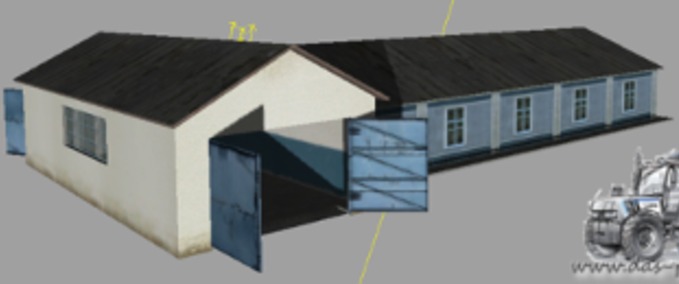 Gebäude Garage  Stall Landwirtschafts Simulator mod