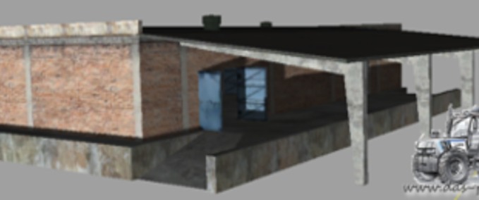 Gebäude Lager mit Laderampe  Landwirtschafts Simulator mod
